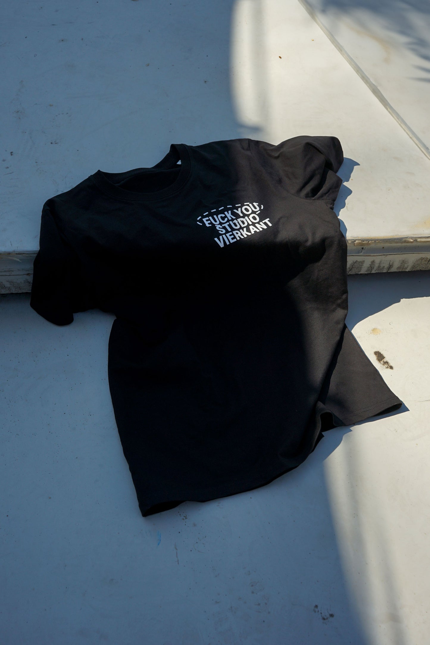 "Fuck You Studio Vierkant"-T-Shirt Schwarz