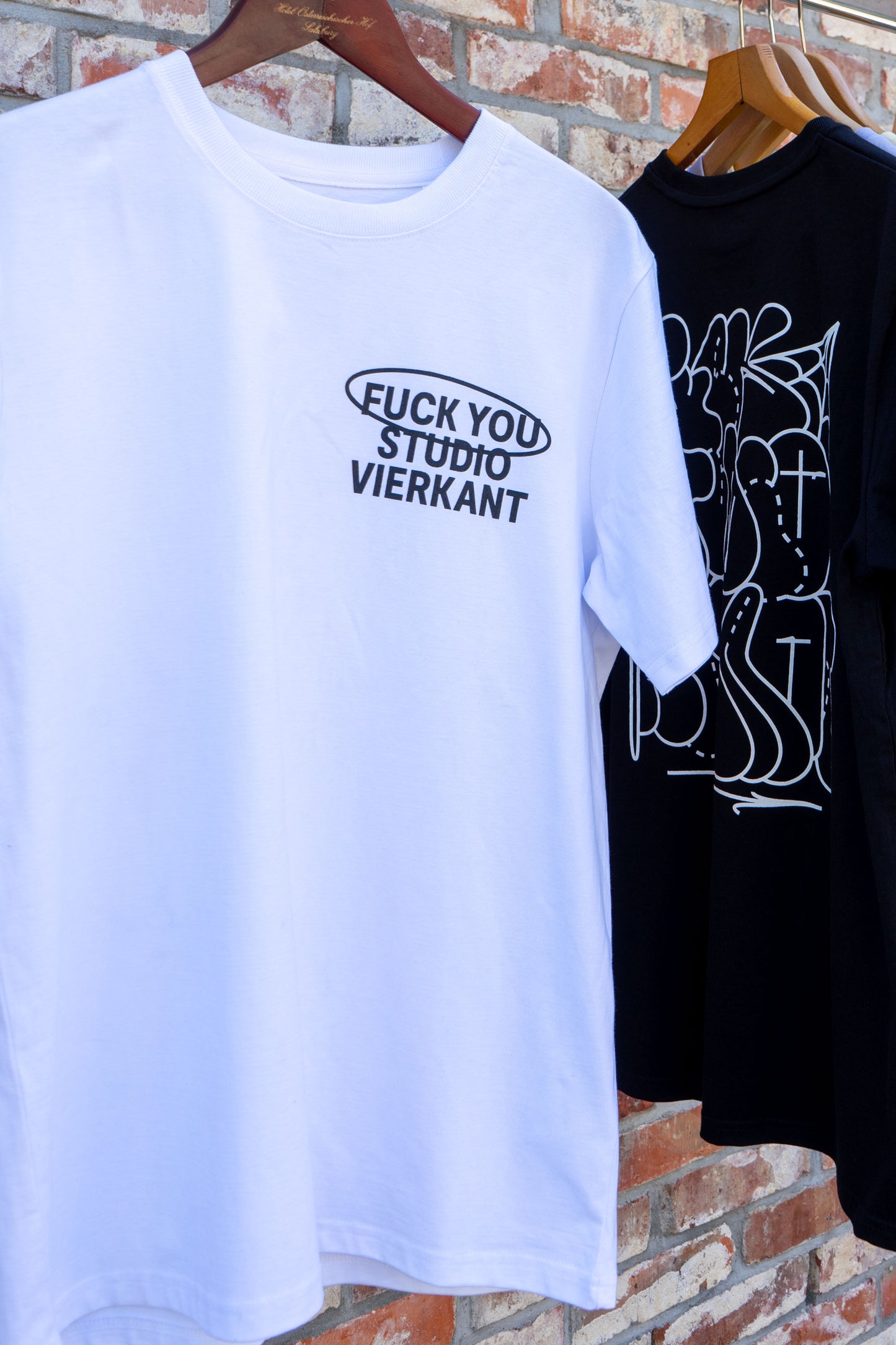 "Fuck You Studio Vierkant"-T-Shirt Weiss