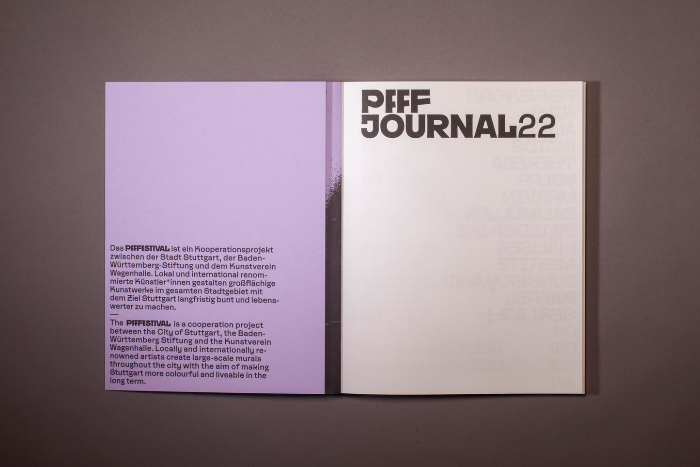 PFFF JOURNAL 22 — Magazin für Graffiti, Kunst und Kultur