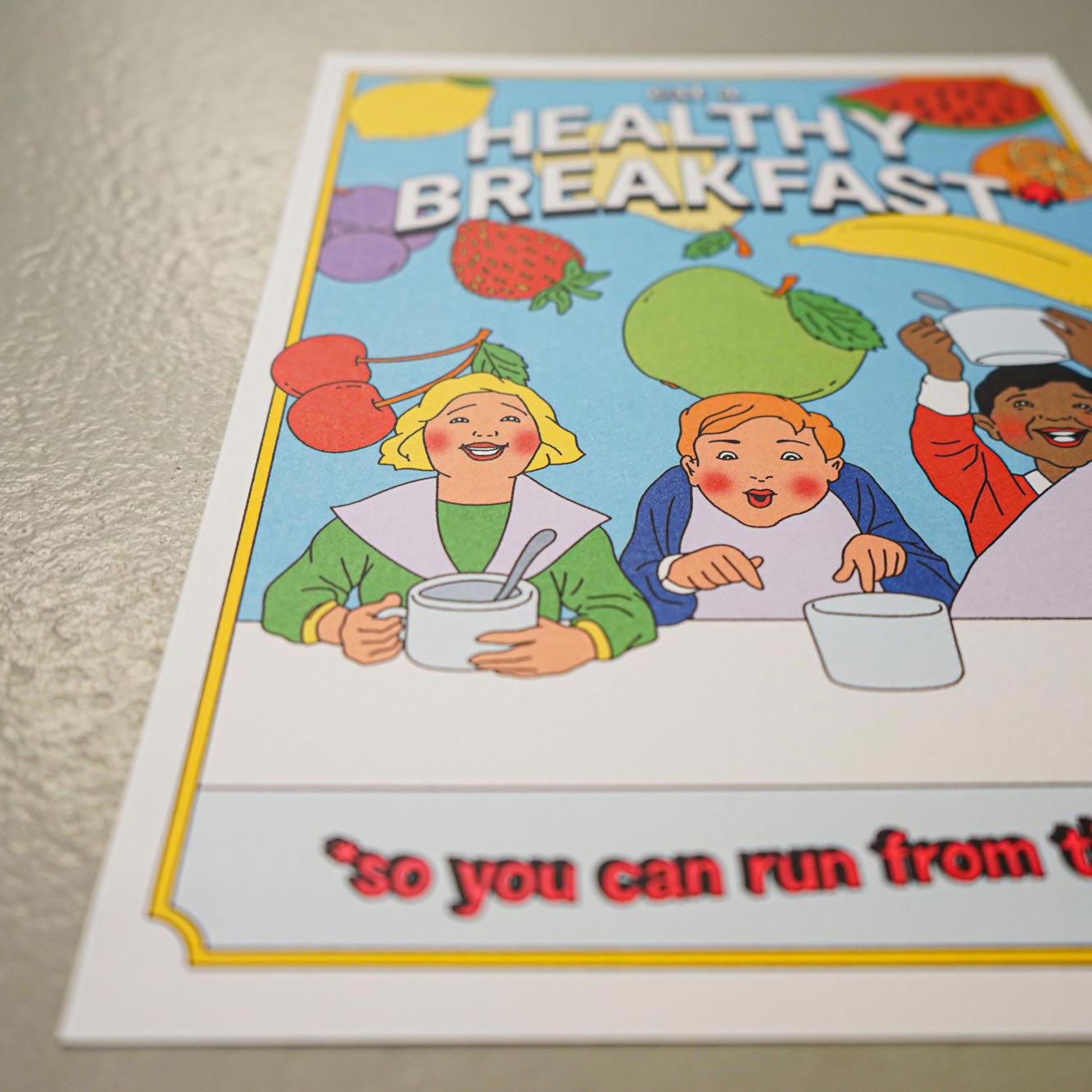 „Healthy Breakfast“ – A4 Offsetdruck